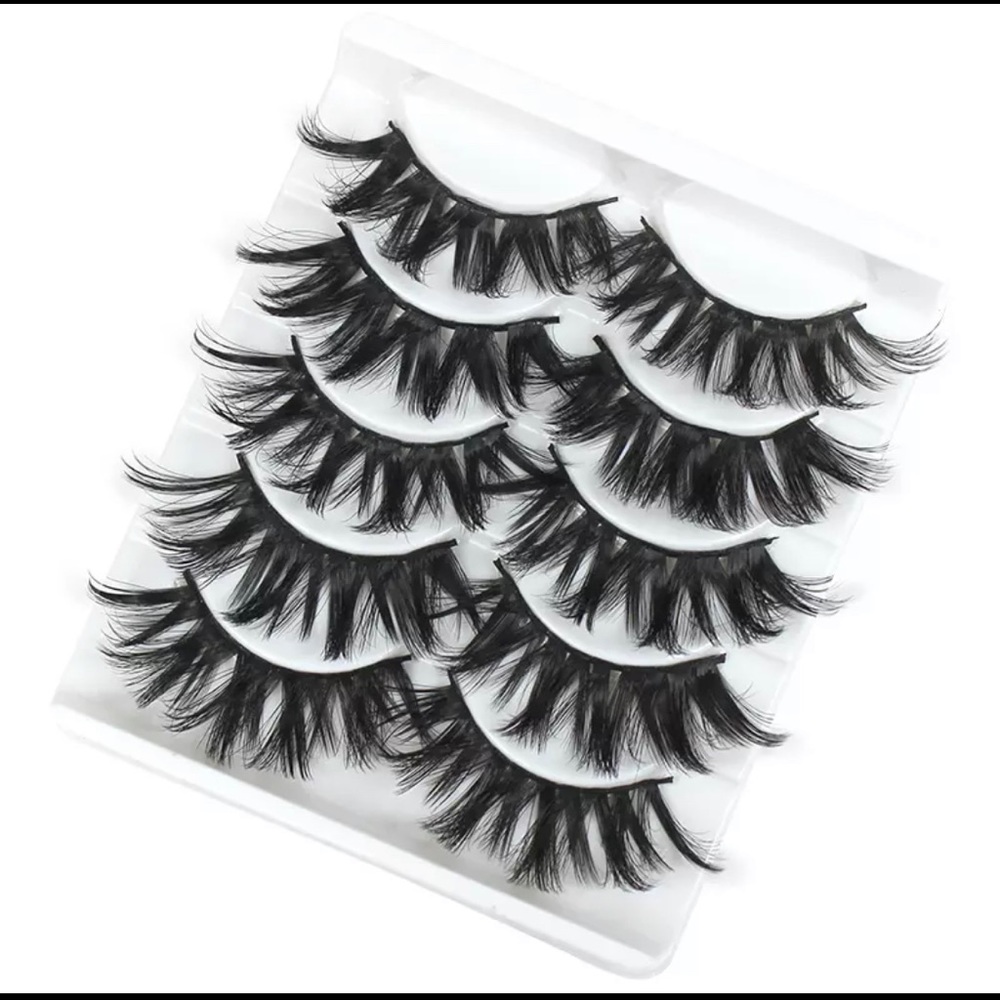 5 Pairs of Faux Mink Dramatic Volume Eyelashes